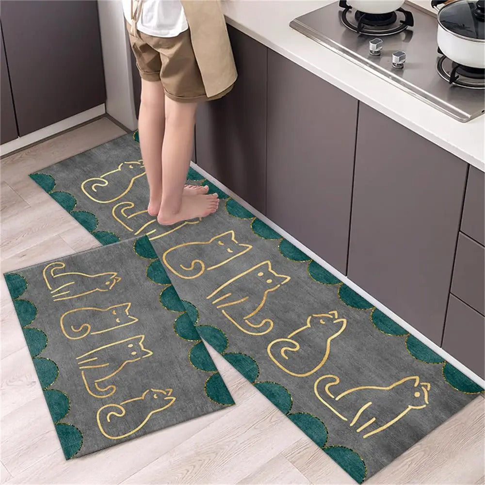 Non-slip Kitchen Carpets for Living Room Long Area Rug Kitchen Floor Mat Carpets Entrance Door Mat Home 바닥 깔개 Alfombra Tapis