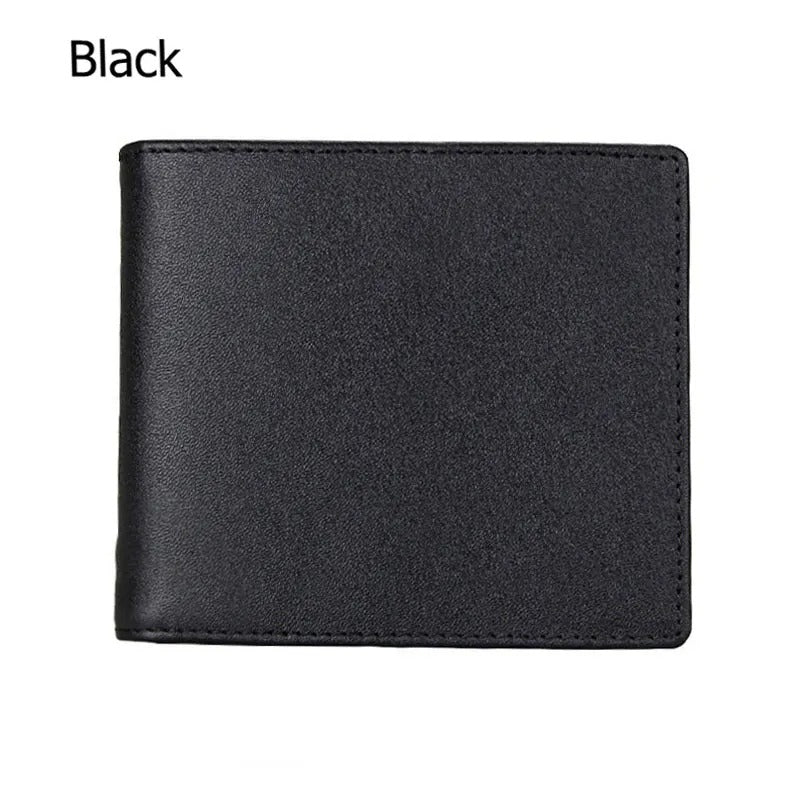 RFID Blocking Men's Oil Wax Skin Wallet Man Vintage Cow Genuine Leather Wallet Male Handmade Billfold Coin Purse Short Wallet